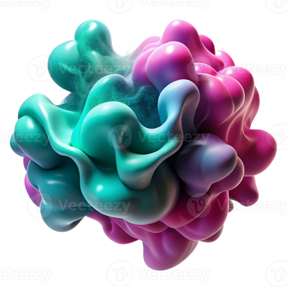 vibrant rustic Fluid Amorphous Shapes in Vibrant Shades high quality png