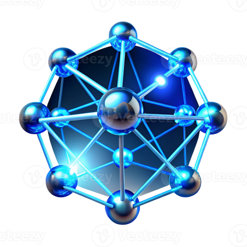 dramatic modern A Network of Interconnected Glowing Lines authentic png