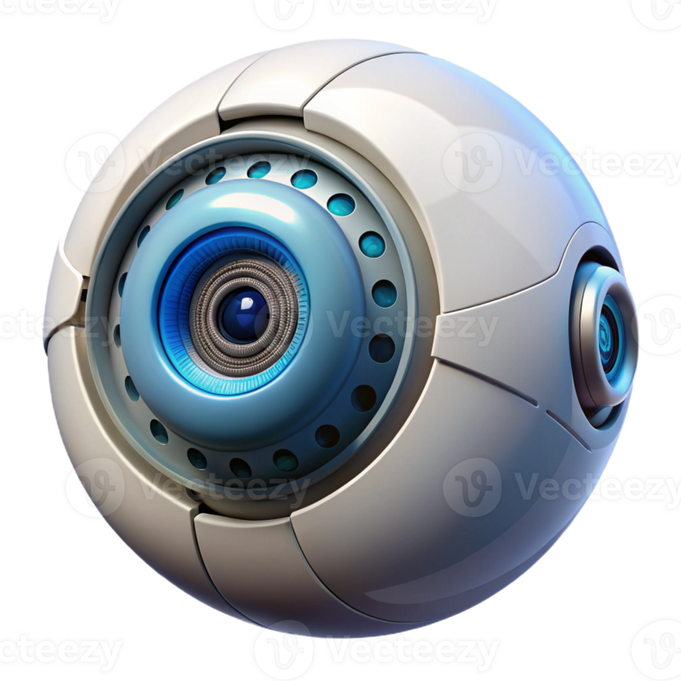 magnificent abstract A Close Up of a Robotic Eye with Intricat authentic png