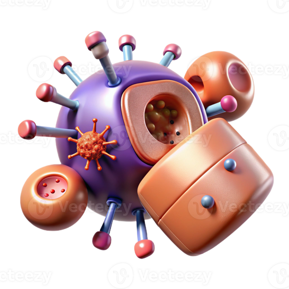 vibrant artistic A Microscopic View of Nanobots Repairing genuine png