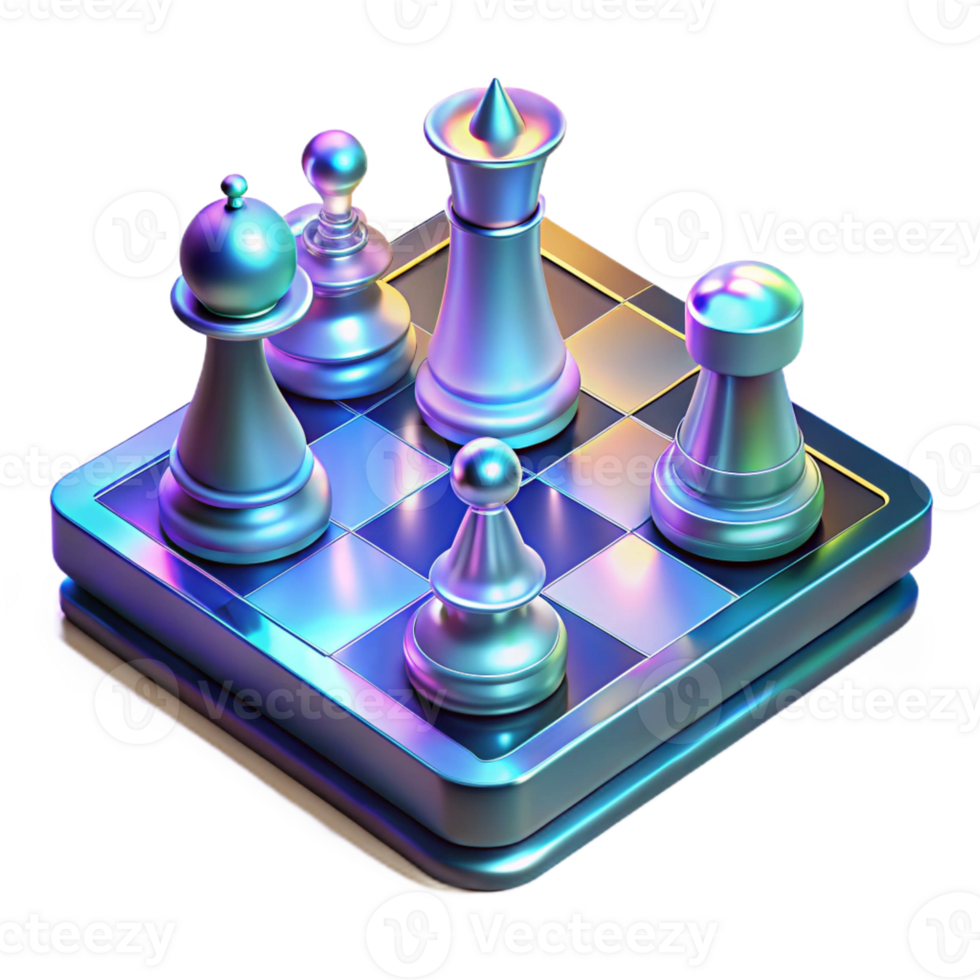 impressive rustic A Holographic Chess Game in Progress Amb original png
