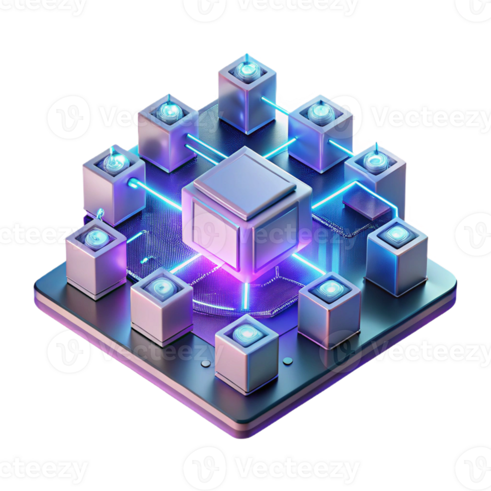 stunning modern Complex Interconnected Circuit Network professional png