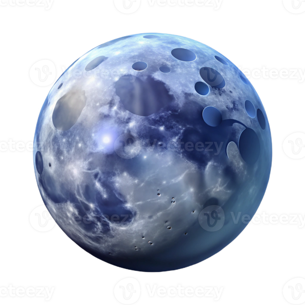 serene rustic A Full Moon Shining Brightly in a Clear authentic png