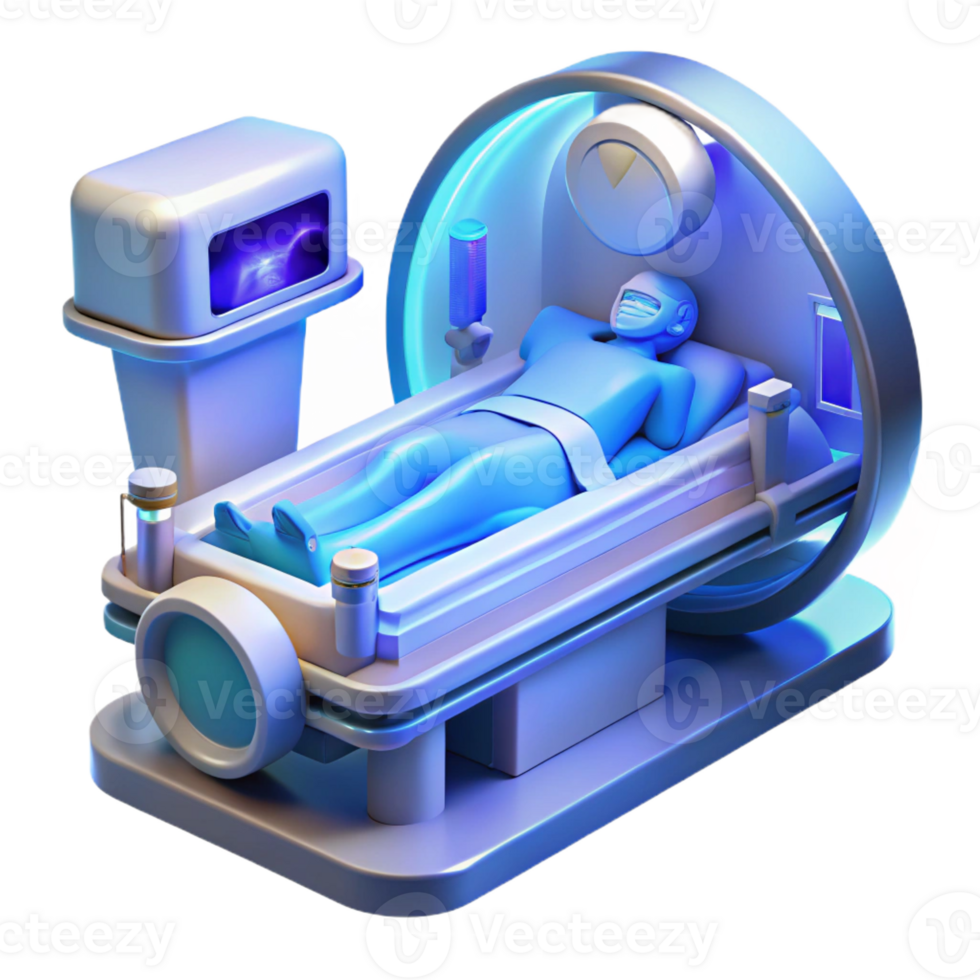 magnificent abstract A Futuristic Hospital Room with a Patie authentic png