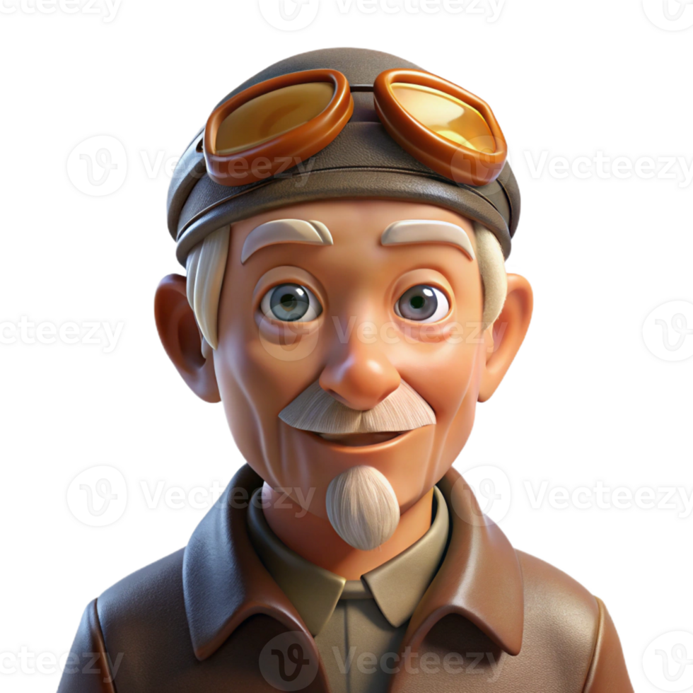 dramatic rustic Portrait of an Elderly Man with a Weathe original png