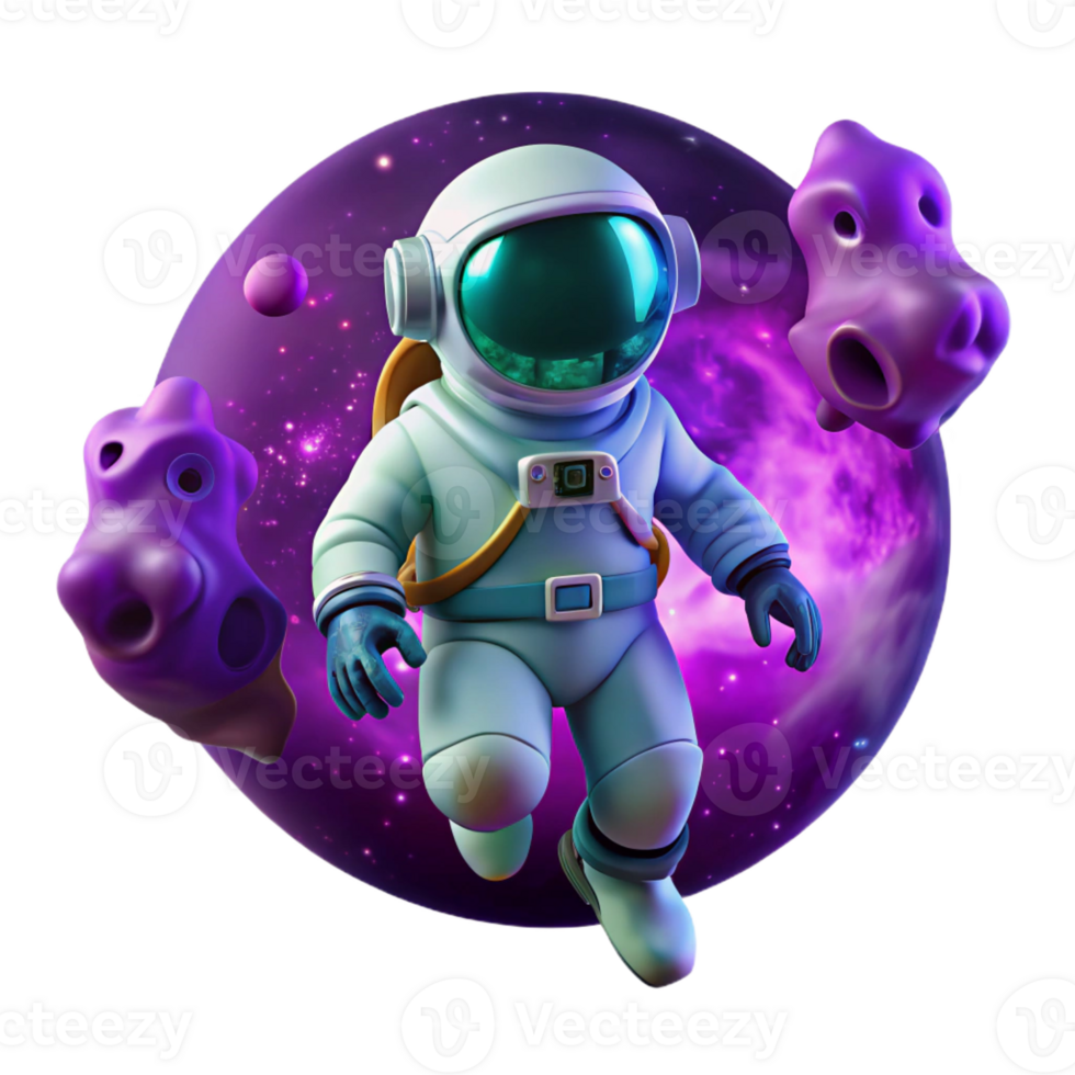 dramatic abstract A Lone Astronaut Clad in a Bioluminescen professional png