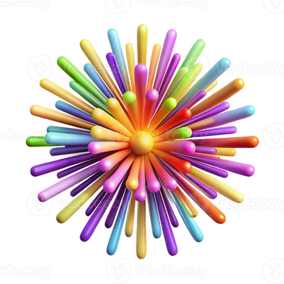 stunning rustic An Explosion of Colorful Particles Resem professional png