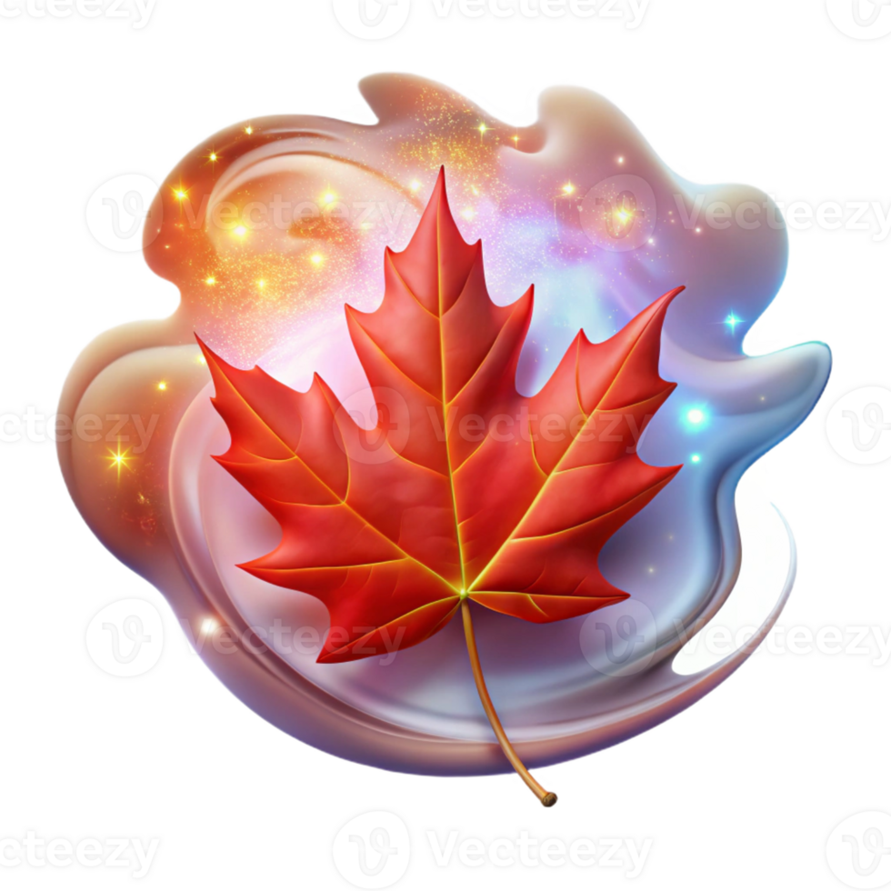 impressive contemporary A Single Red Maple Leaf Falling professional png
