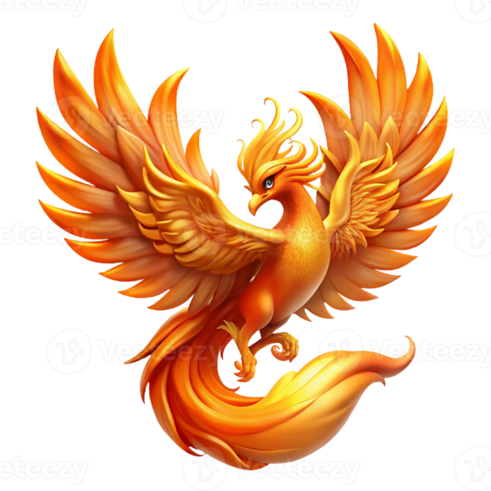 impressive minimalist A Majestic Phoenix Rising from Swirling exclusive png