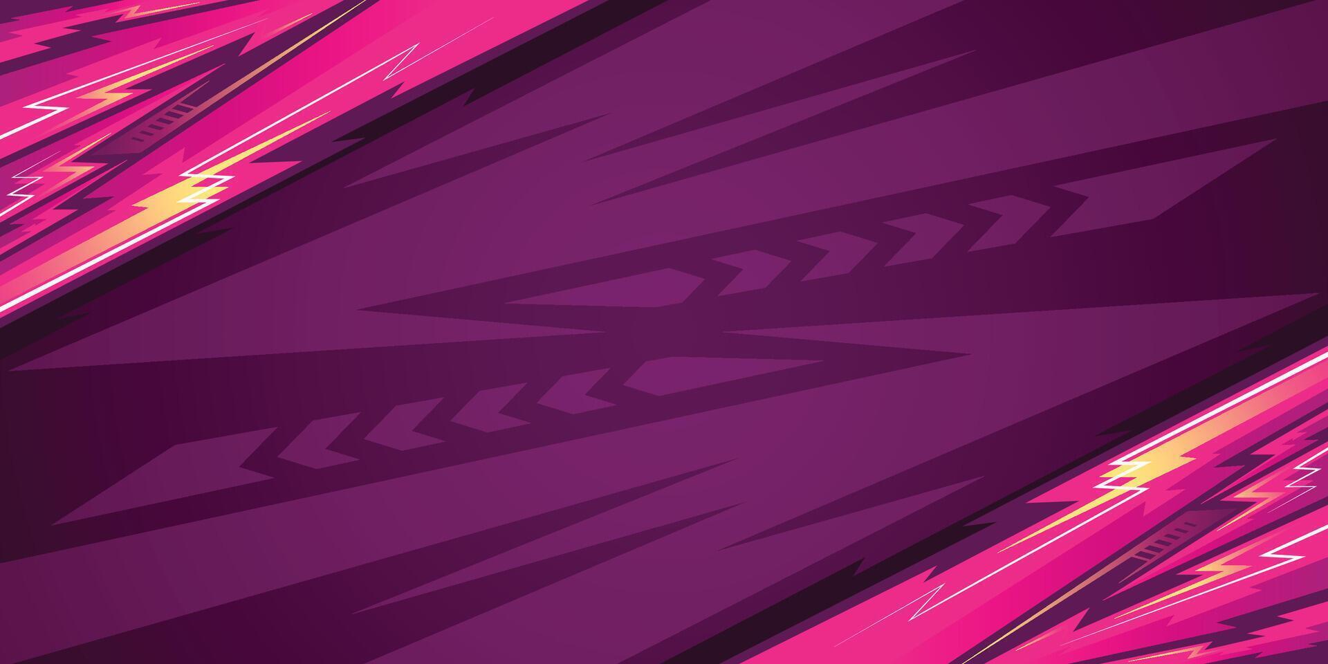 A purple background with a pink and yellow design vector