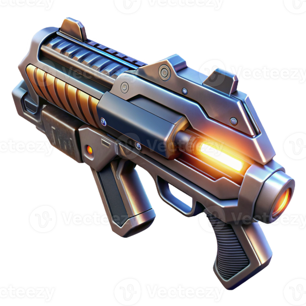 dramatic classic A Futuristic Weapon Intricate Details An 4K png