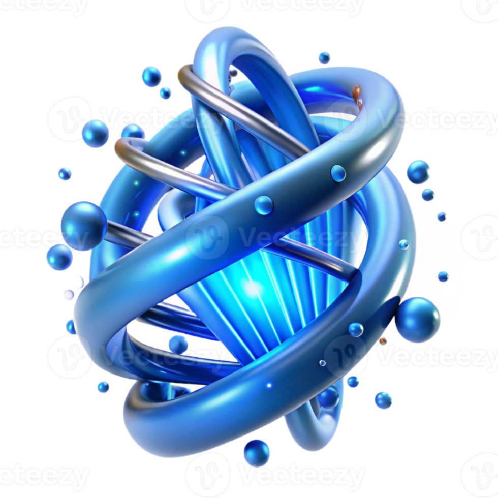 elegant vintage A Dna Strand Spiraling Through Cyberspace exclusive png