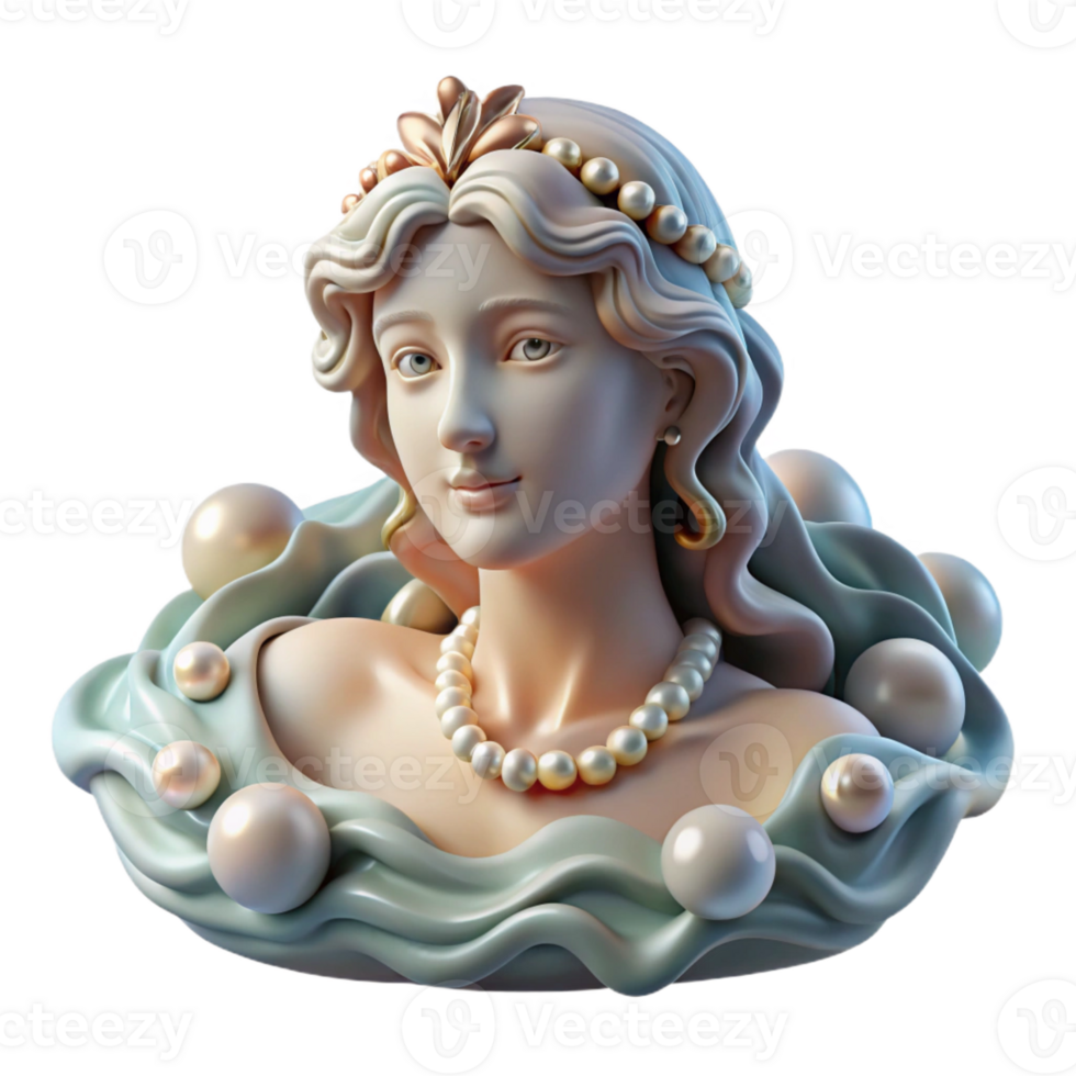 elegant modern A Serene Aphrodite Rising from the Sea F genuine png