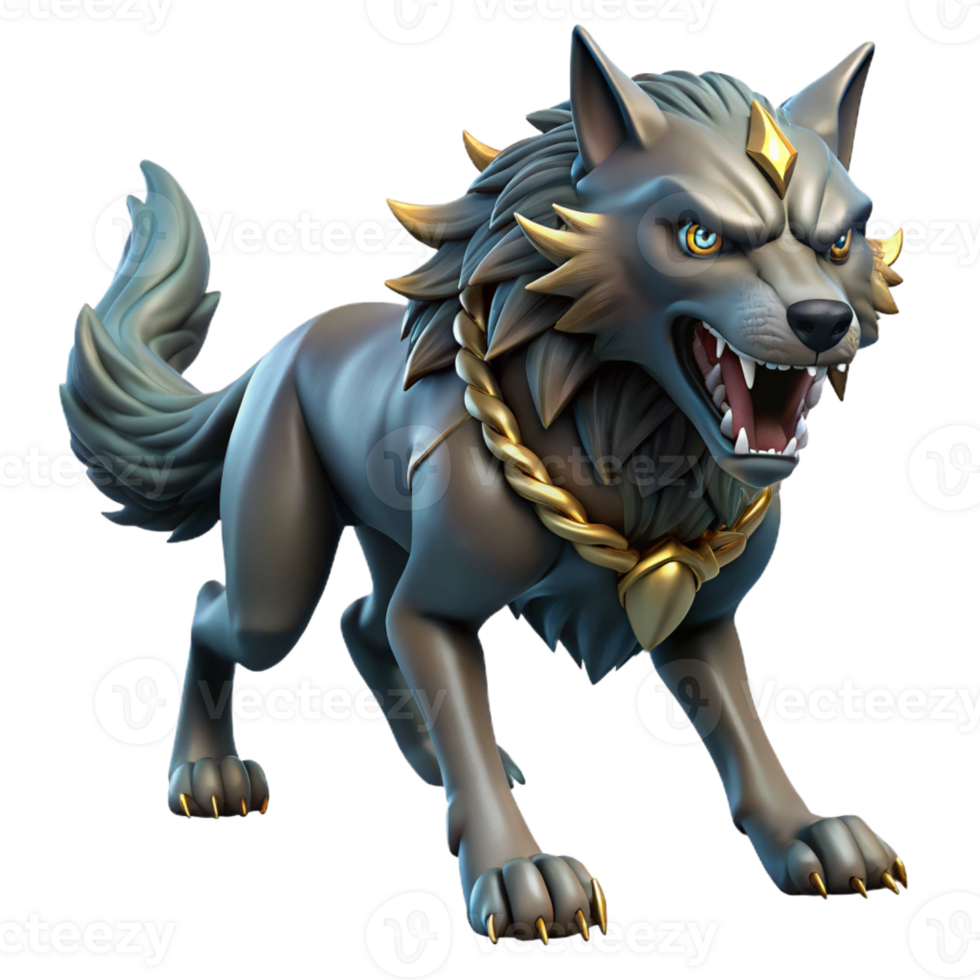 extraordinary vintage A Fierce Fenrir Bound by Gleipnir Dramat detailed png