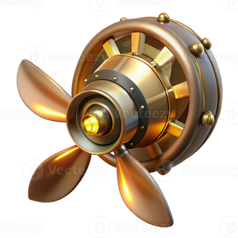 stunning classic A Steampunk Airship Propeller Intricat exclusive png