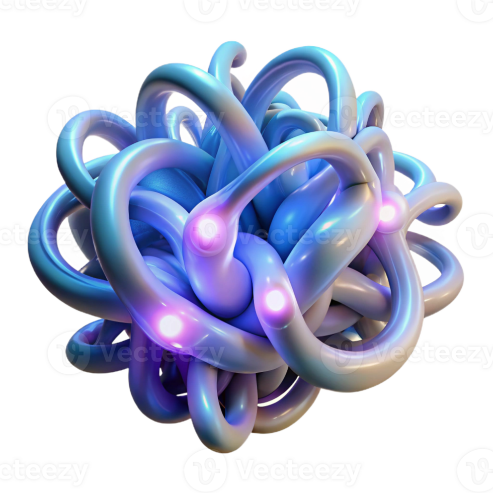 dramatic classic Intertwined Bioluminescent Tendrils Of 4K png