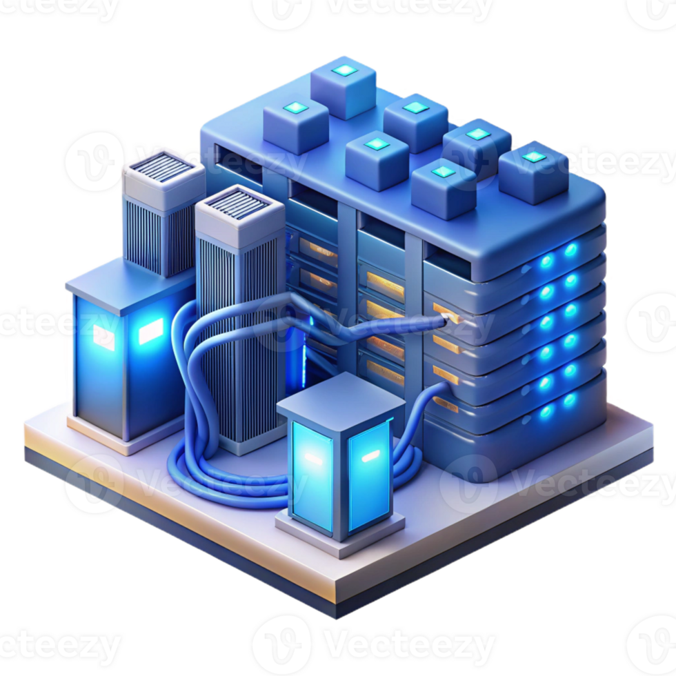 elegant abstract A Server Room Filled with Blinking Ligh authentic png