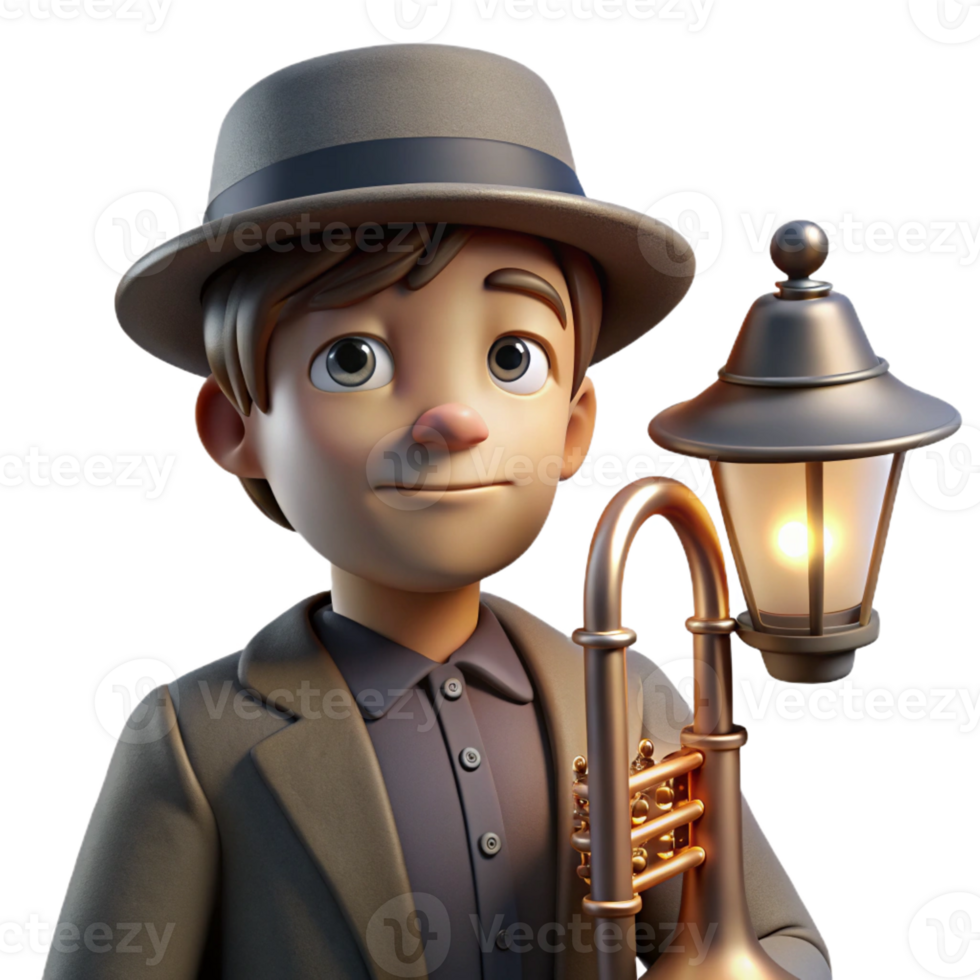 stunning classic Portrait of a Tired Musician with a Mel detailed png