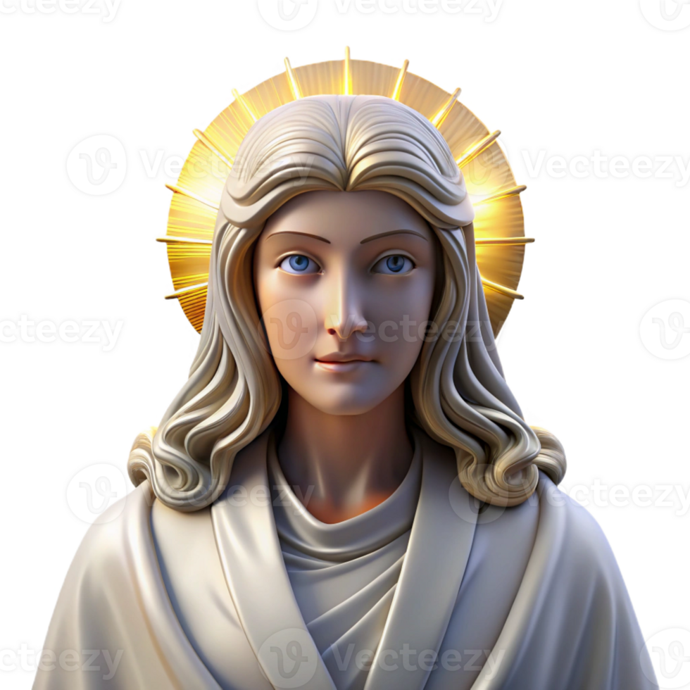 impressive contemporary Portrait of a Celestial Being with Flow 4K png