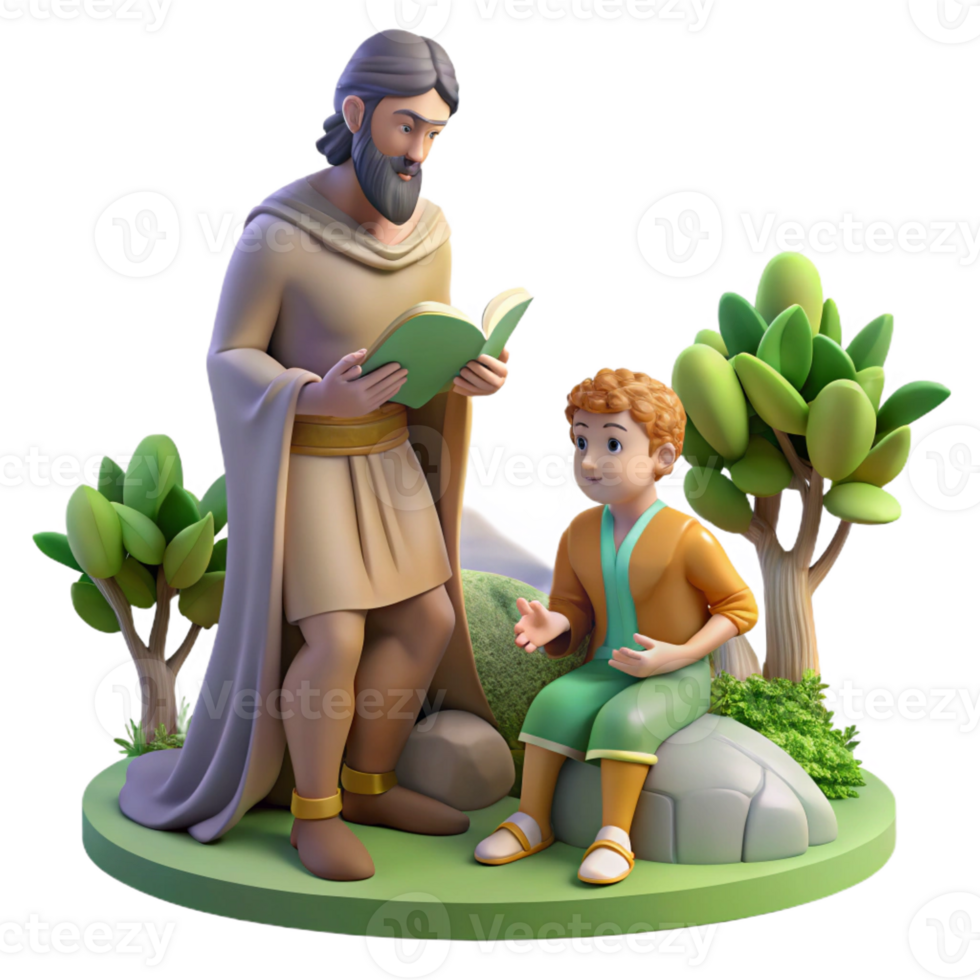 magnificent classic Chiron Tutoring Young Achilles 4K png