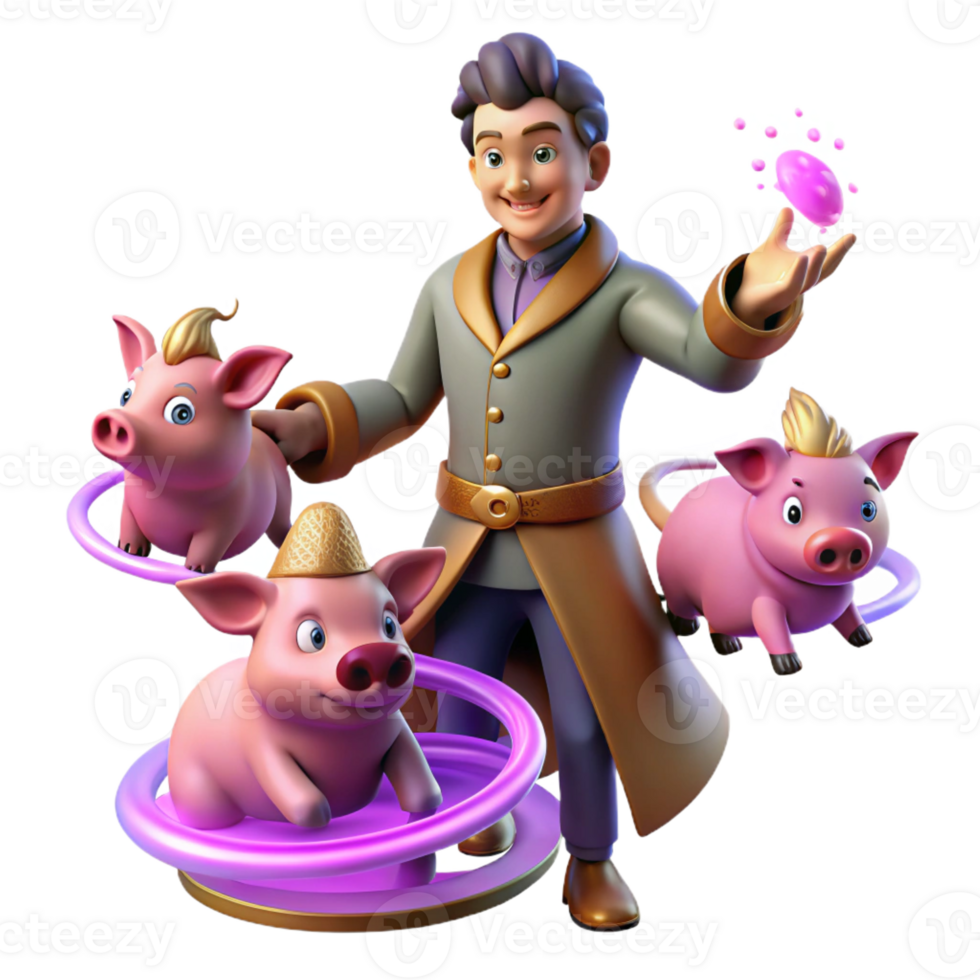 elegant traditional A Cunning Circe Transforming Men Into Pig high resolution png