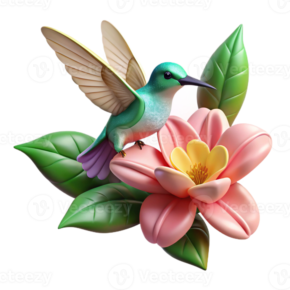 impressive classic A Hummingbird Hovering Near a Cluster Of high resolution png