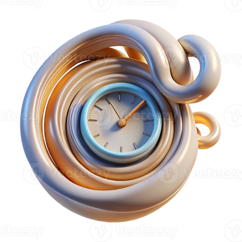 vibrant creative An Abstract Representation of Time Using premium png