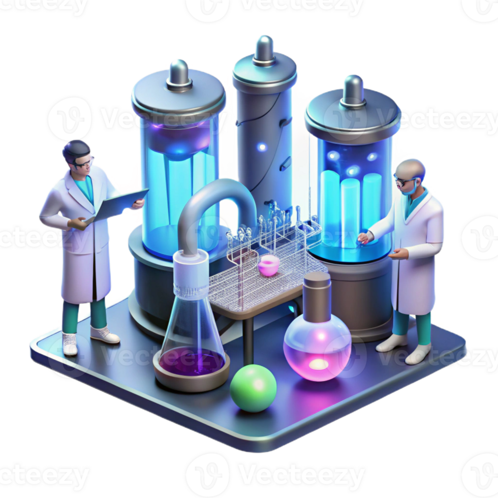 elegant creative A Futuristic Laboratory Filled with Glow genuine png