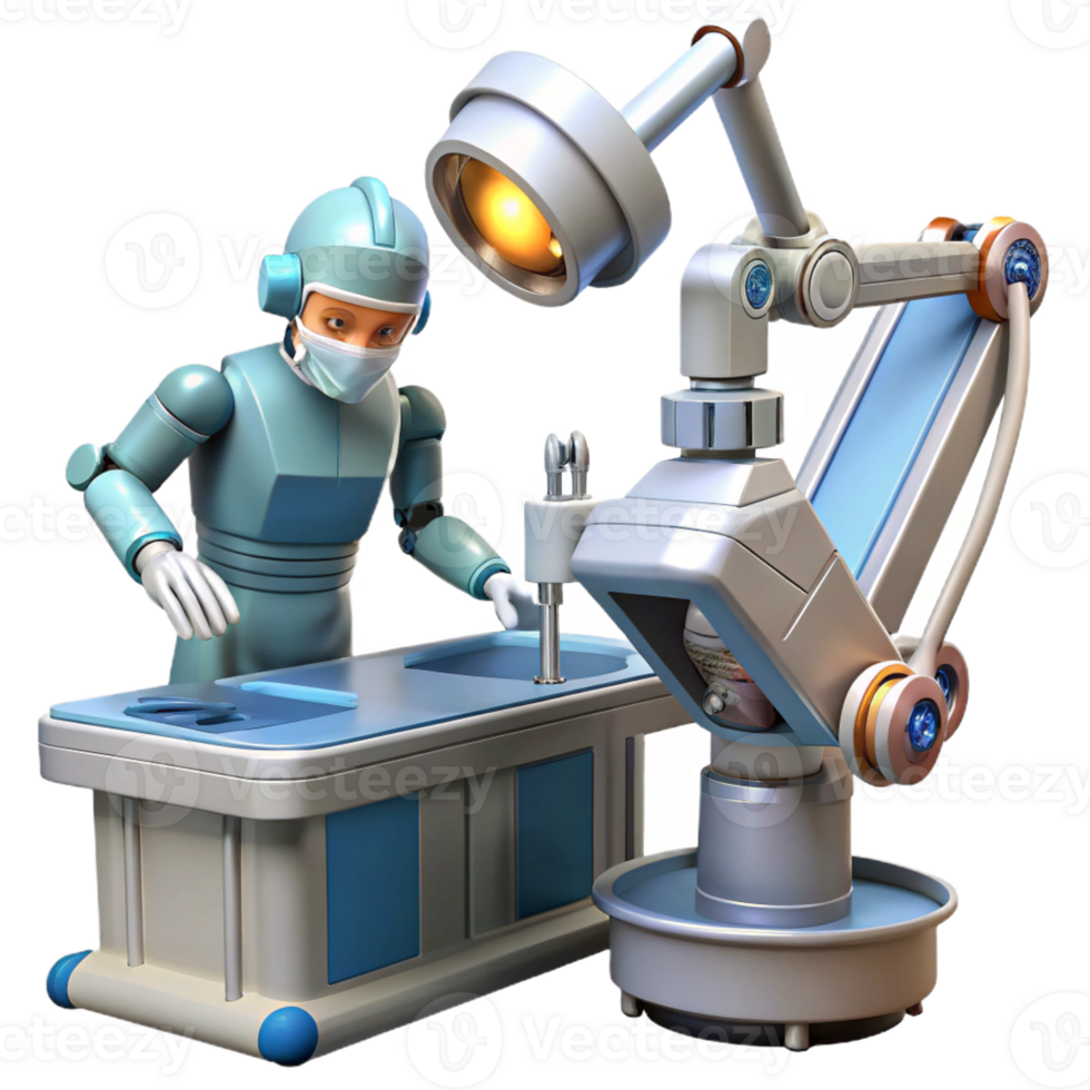 beautiful traditional A Robot Surgeon Performing a Complex Oper exclusive png