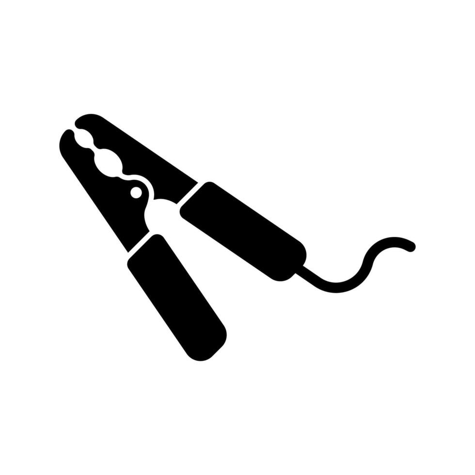Car battery jumper icon isolated on white background. vector