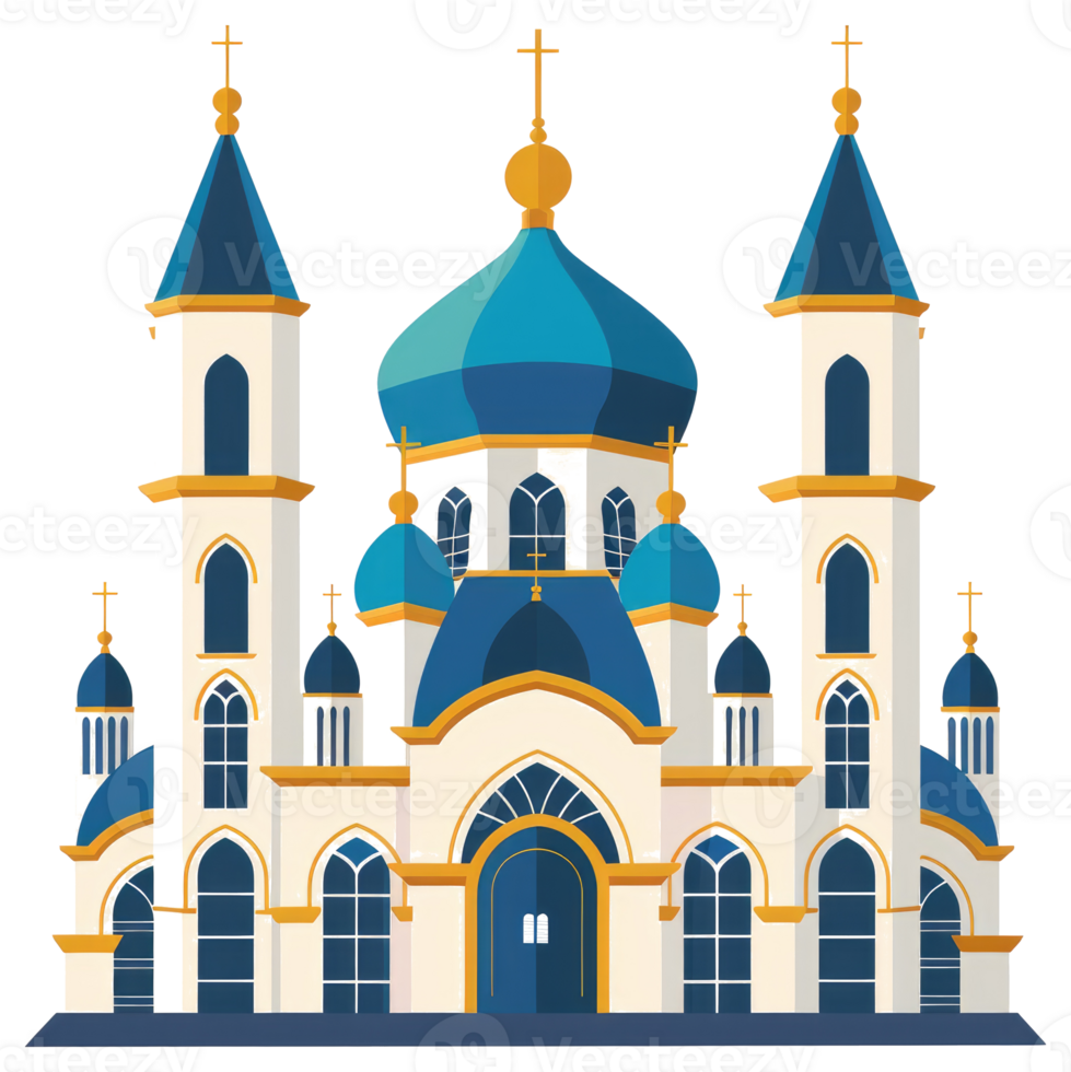 An illustrative image of a beautiful religious cathedral structure png