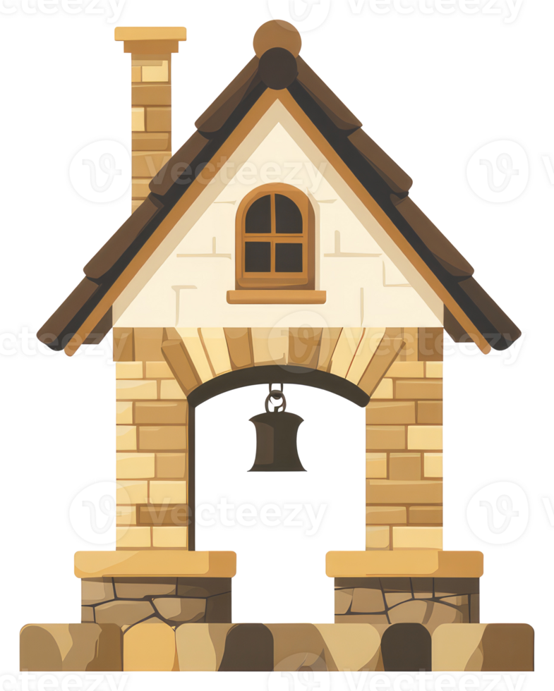 A house with a bell on it by julian png