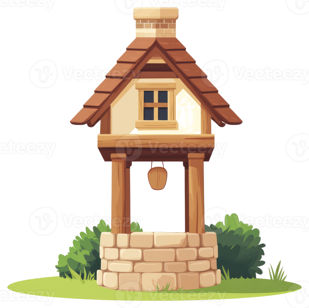 Cartoon house with a bell by katiekitty png