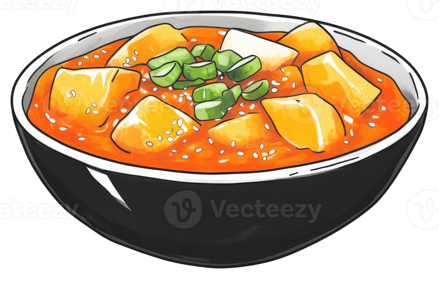 A bowl of delicious food featuring bright colors and textures png