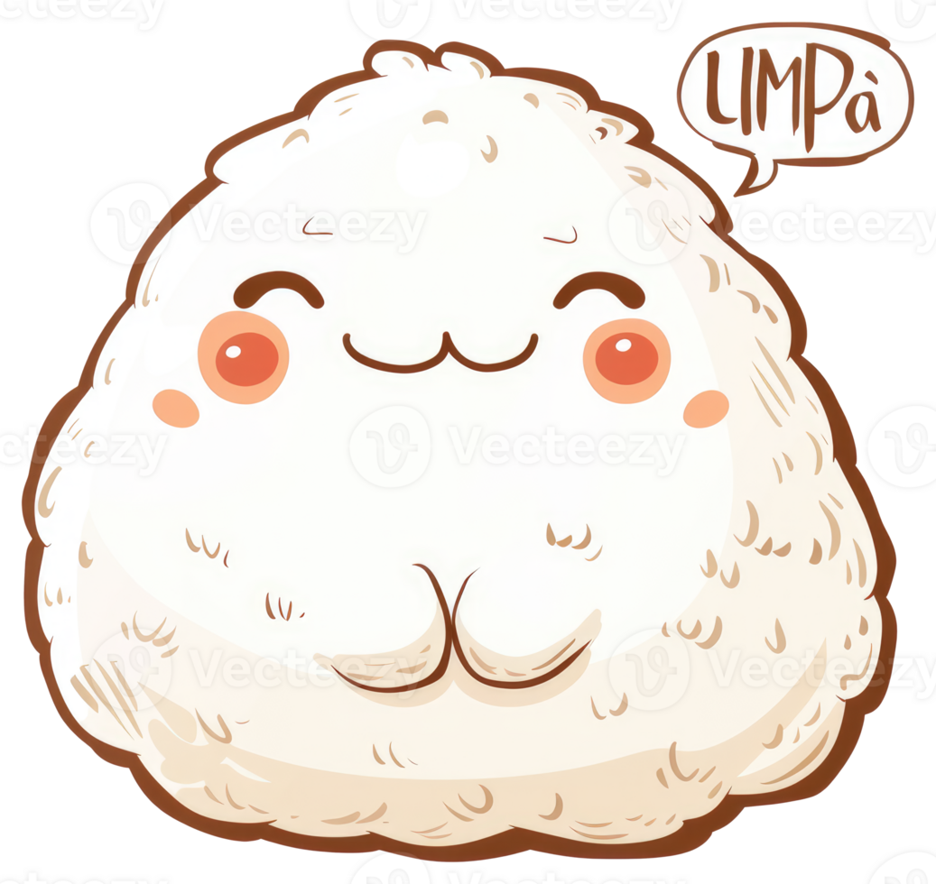 A happy cartoon character with a smiling face and speech bubble png
