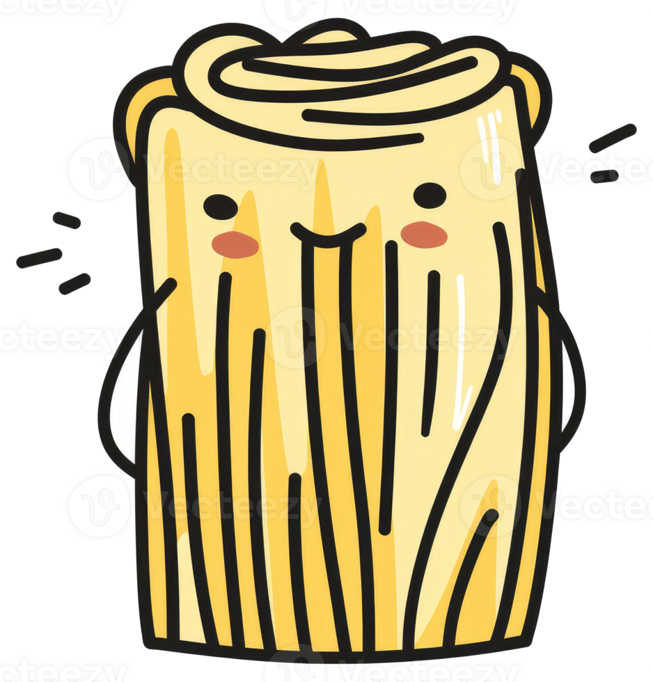 A Smiling Cartoon Food Character With Happy Facial Expressions png