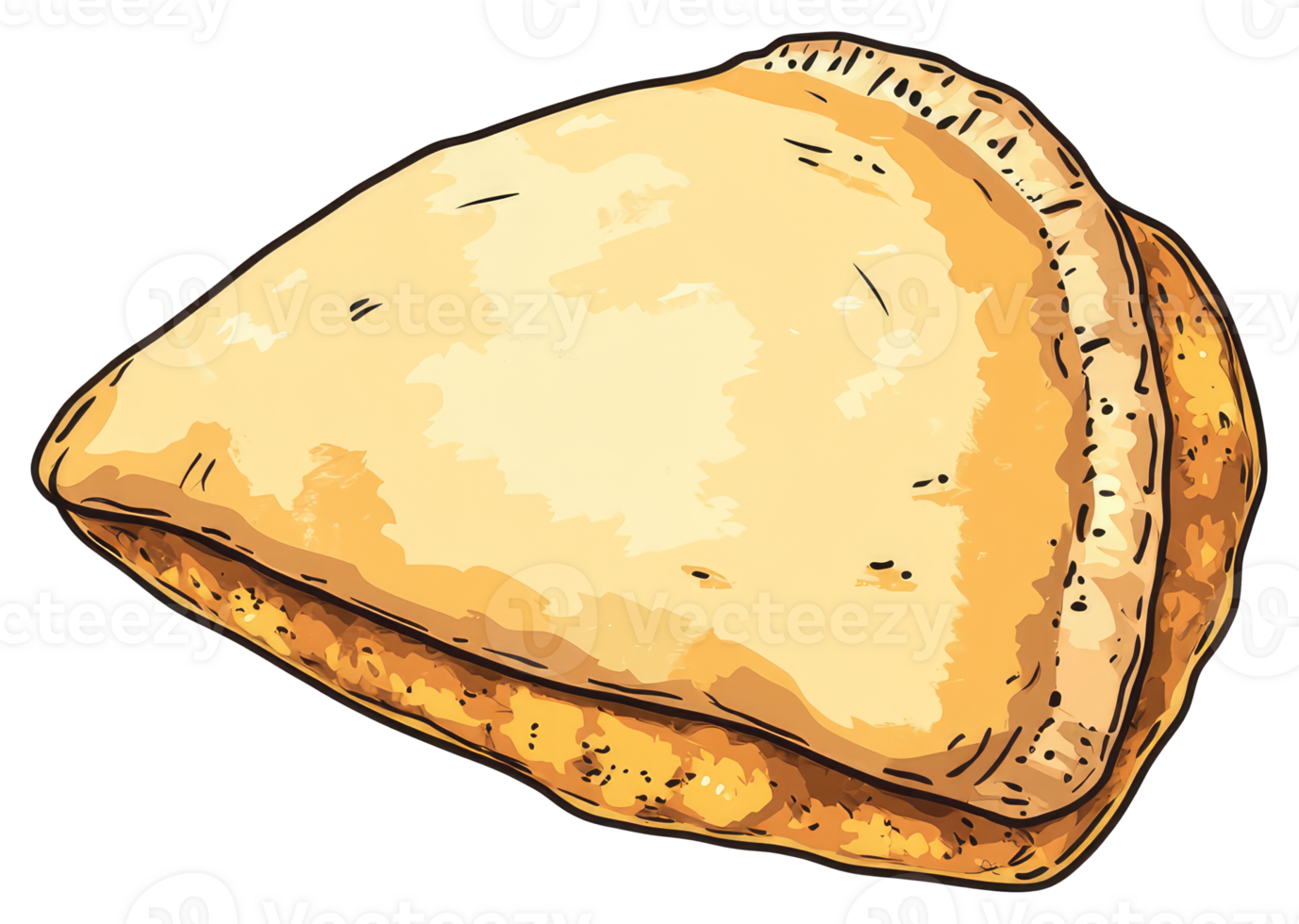 A single delicious pastry is isolated on a clean surface png