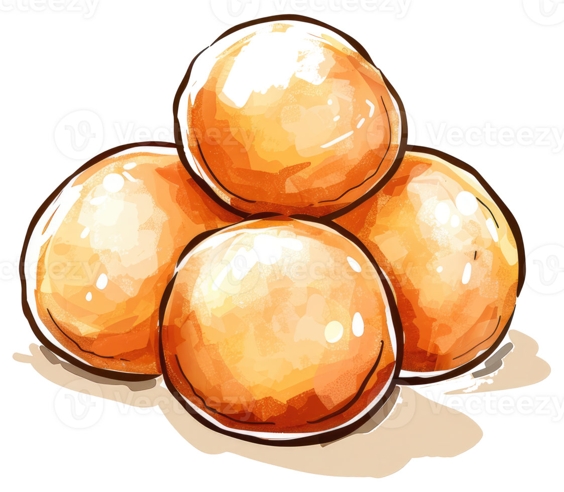 Four golden spheres are stacked together artistically in the image png
