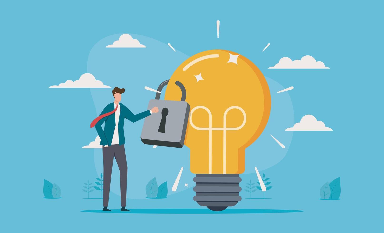 Intellectual property rights, patent protection, copyright protection, or trademarks of products that cannot be copied vector