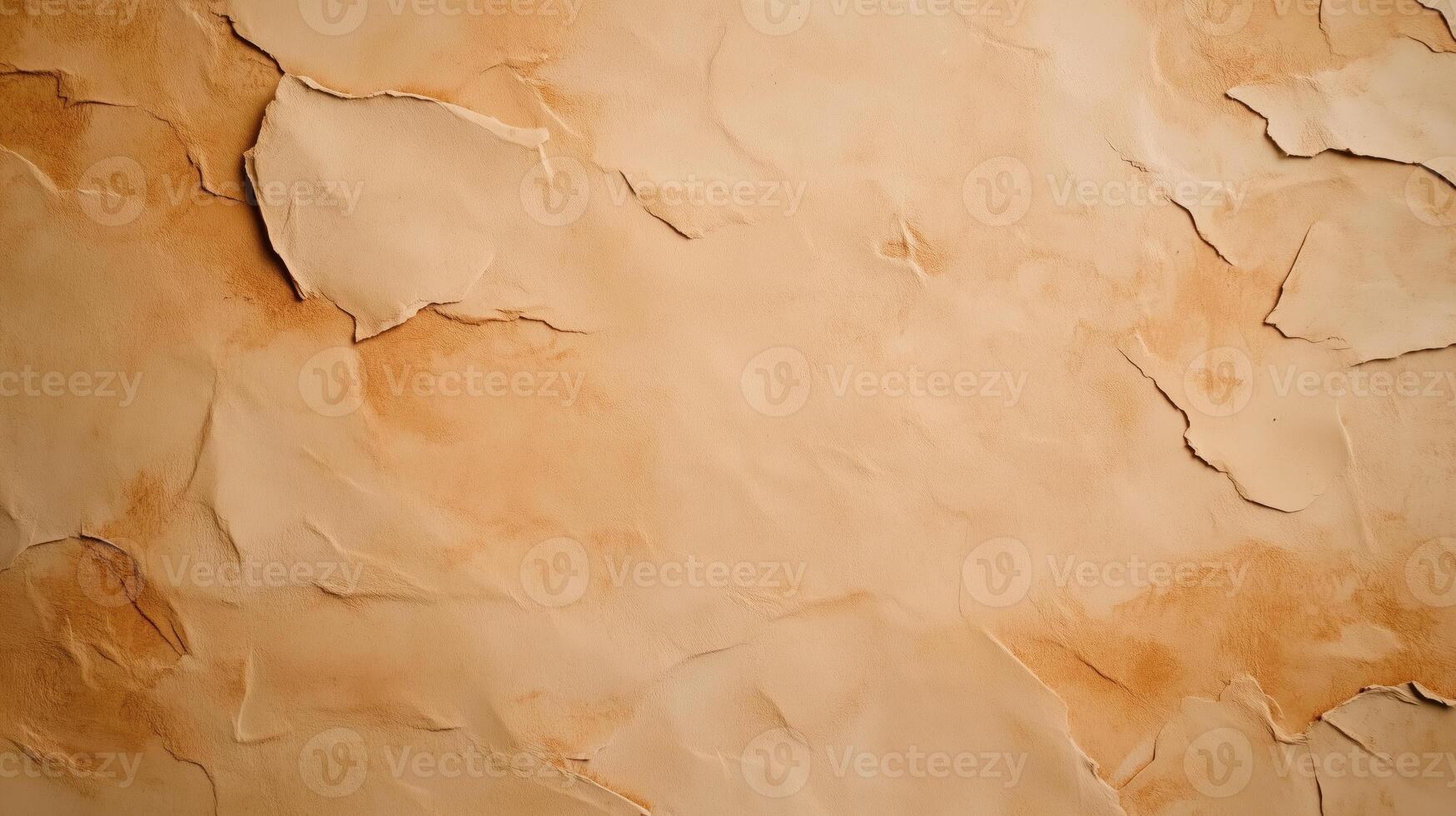 Peeling Brown Textured Wall with Weathered and Aged Surface photo