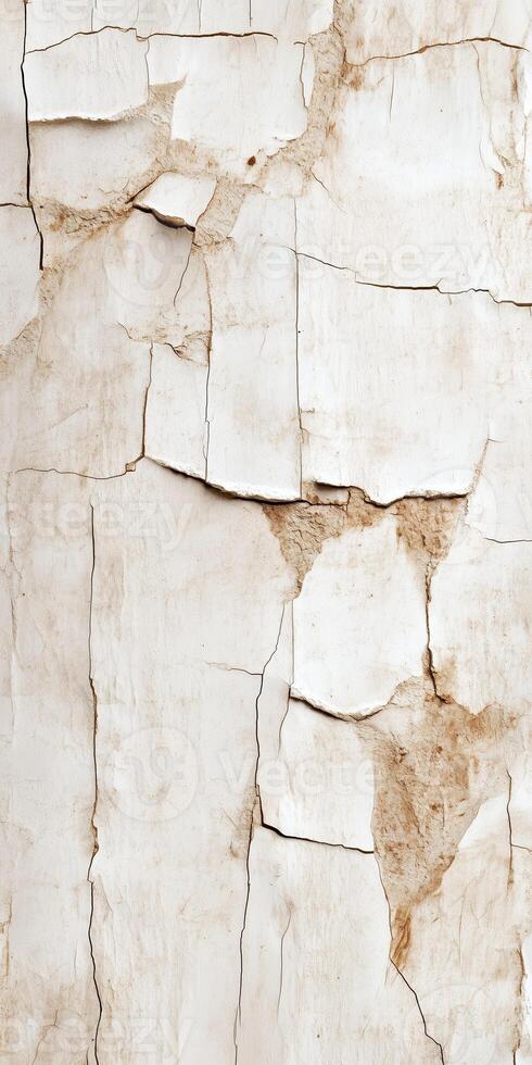 Cracked and Peeling Paint on a Textured Wall with Rustic Aesthetic for Mobile Wallpaper photo