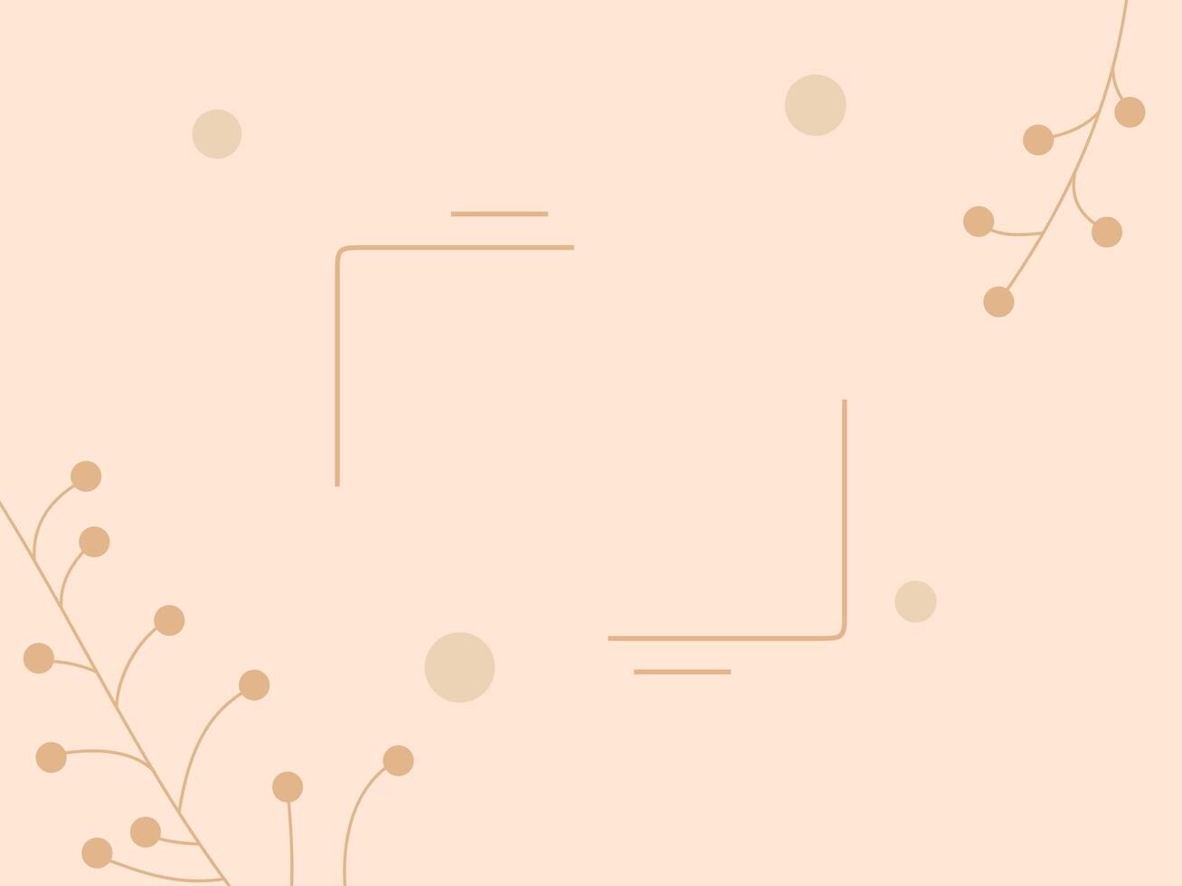 A minimalist background with a light peach color vector