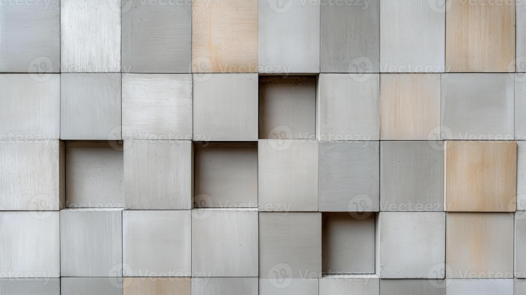 Modern Concrete Tile Pattern with Subtle Texture, Architectural Background for Design Use photo