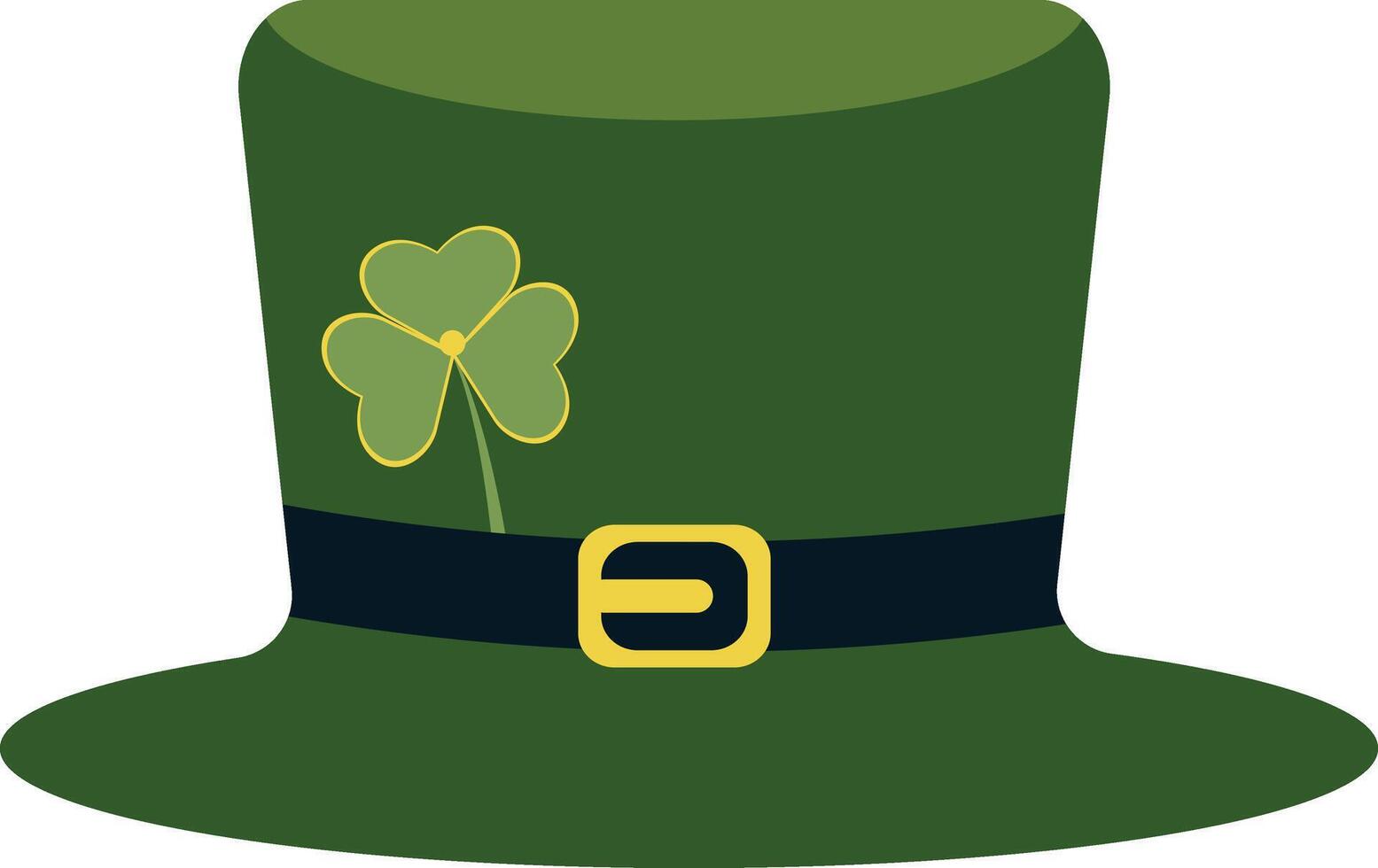 St Patrick's Day Hat Clipart Isolated on White Background vector
