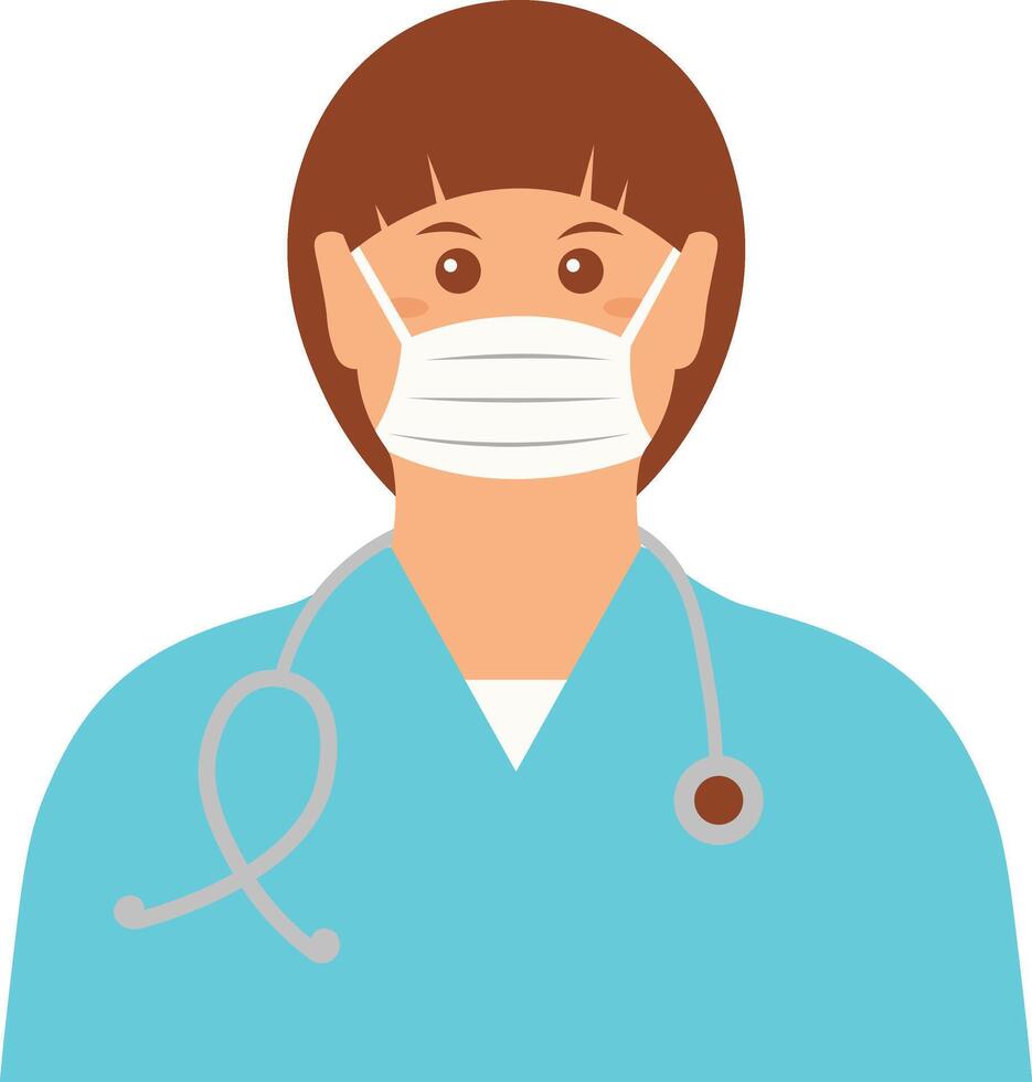 Woman Nurse Character. vector