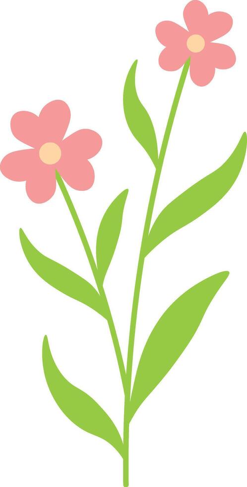 Spring Flower Element in Flat Design. vector