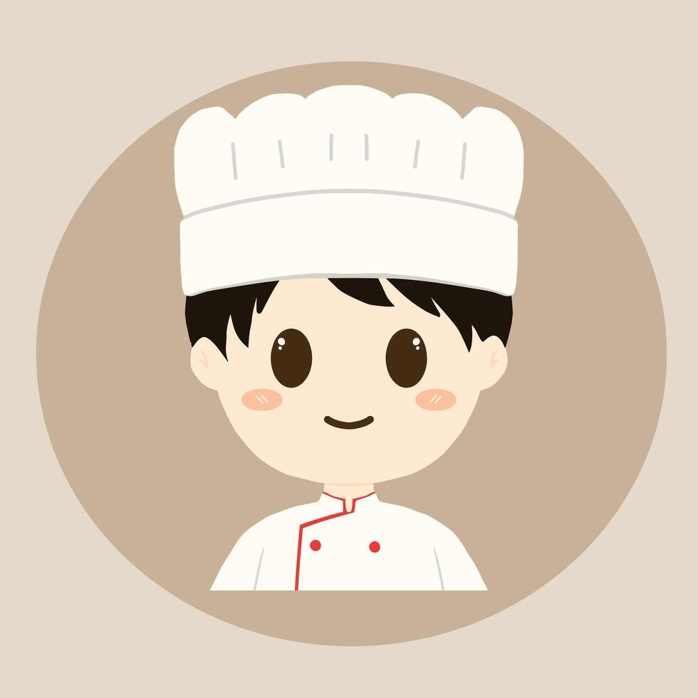 a chef man with uniform vector