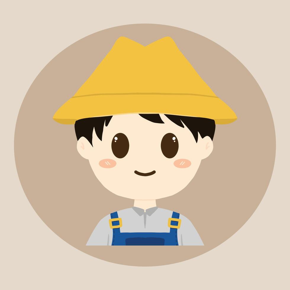 a farmer design icon element vector