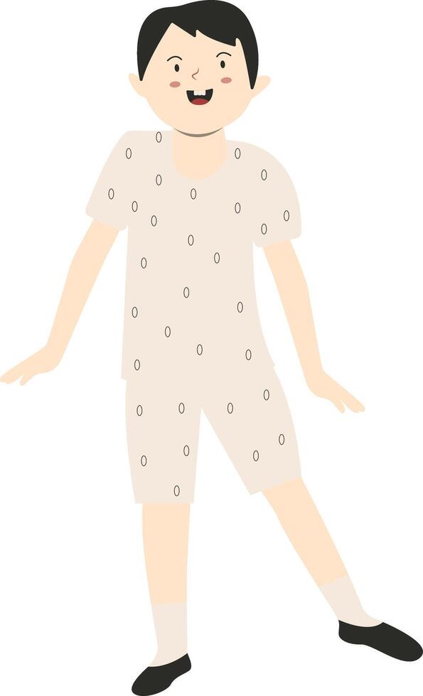 Boy Kids Illustration in Flat Design. vector