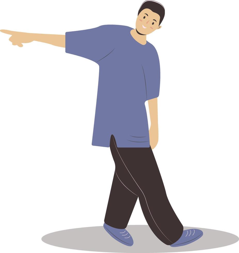 Street Dancer Male Character. vector